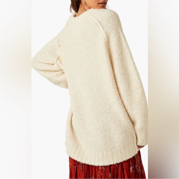 Free People Teddy Sweater Tunic. NWOT sugar swirl - Picture 3 of 6